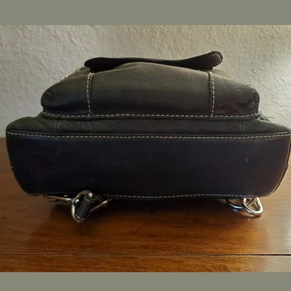 VTG Fossil Pebbled Leather Convertible Backpack - Picture 7 of 10